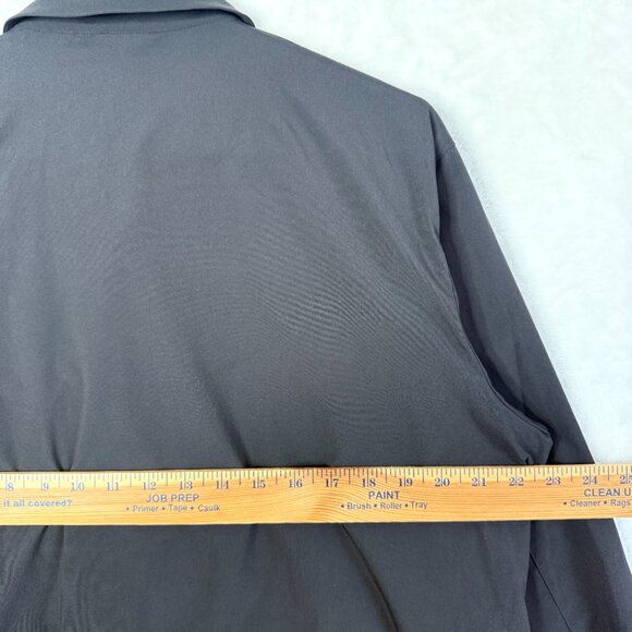 Uniqlo Ultra Stretch Collared Button Front Lightweight Shirt Jacket Mens M Black - Picture 5 of 8